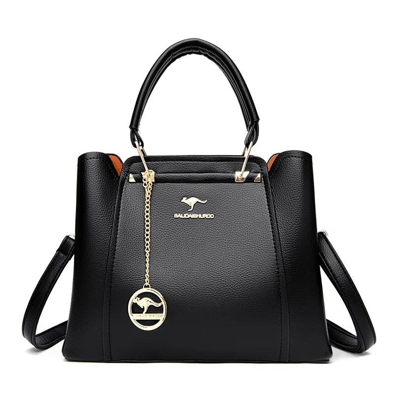 Camille Garnier Classic Handbag with Detachable Strap