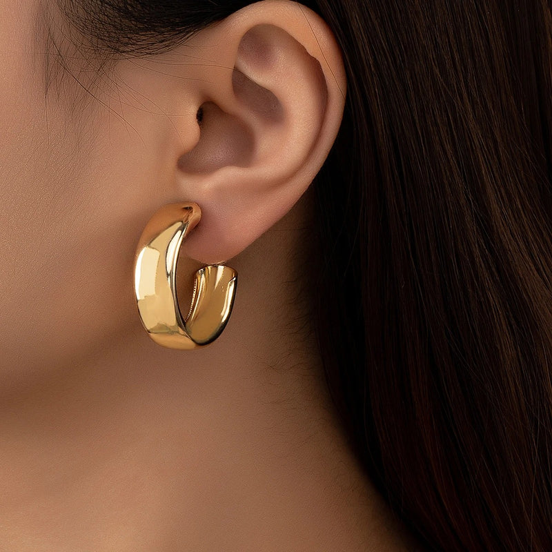 Camille Garnier Bold Hoop Earrings